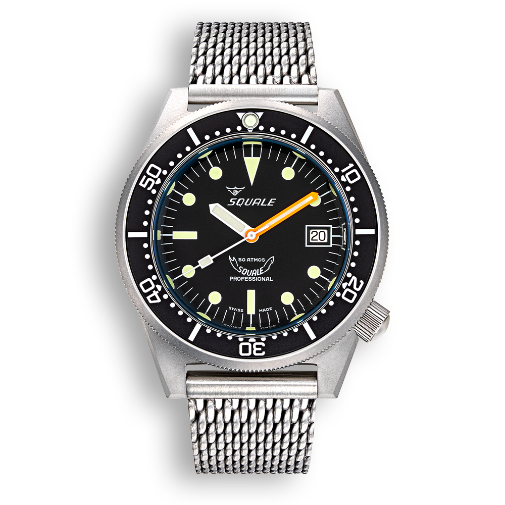 Squale 1521 Classic Blasted - Black