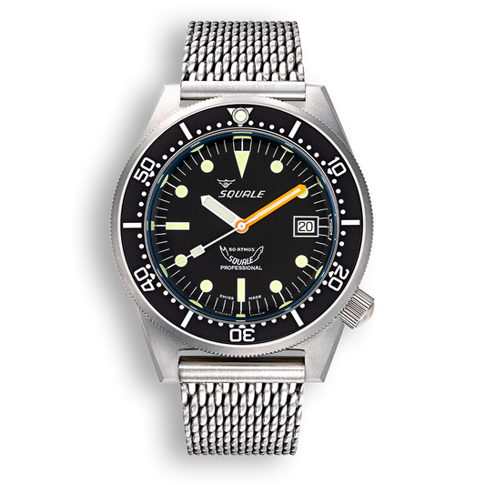 Squale 1521 Classic Blasted - Black