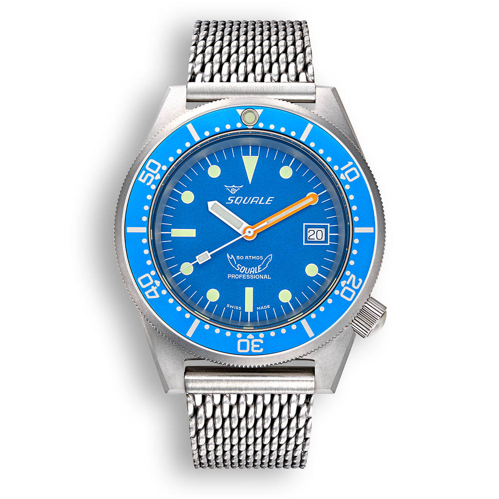 Squale 1521 Classic Blasted - Blue