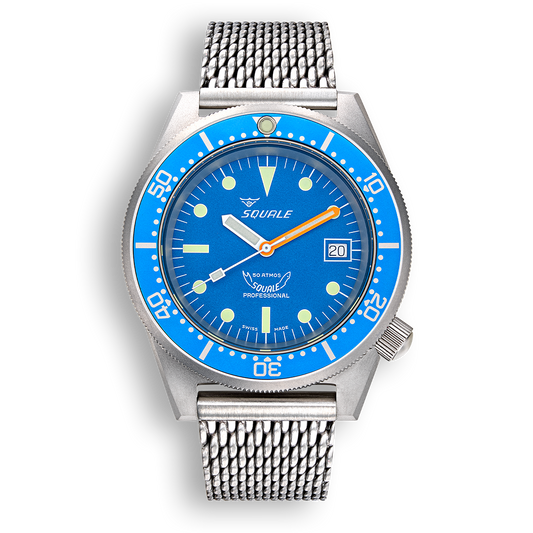 Squale 1521 Classic Blasted - Blue