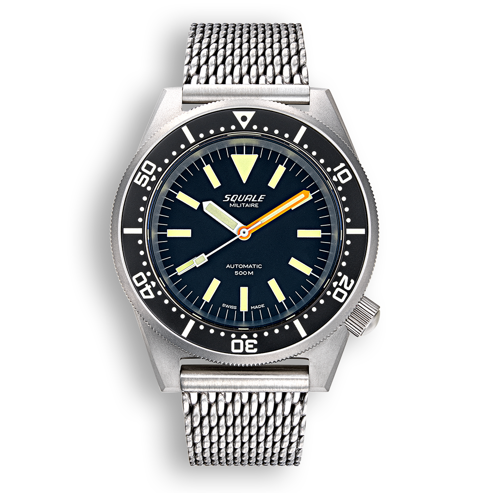 Squale 1521 Militare Blasted - Black