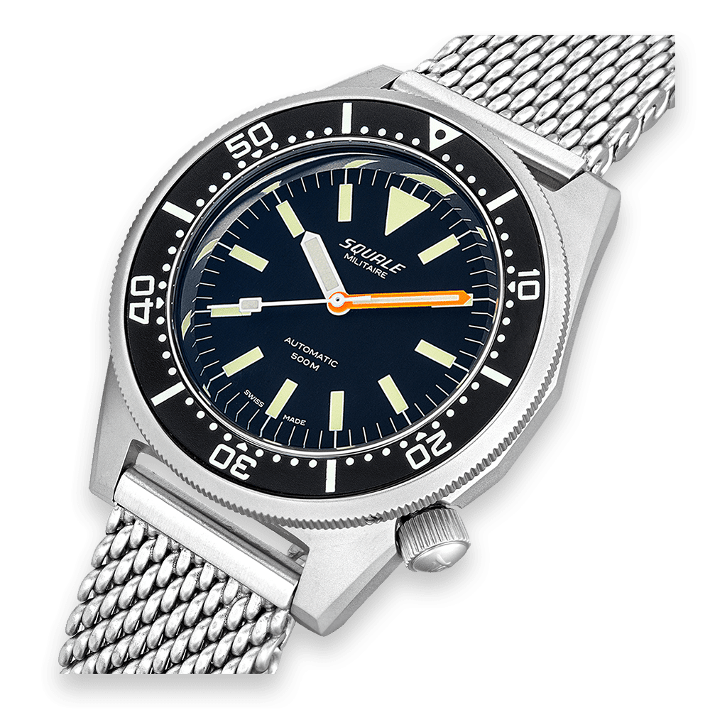 Squale 1521 Militare Blasted - Black