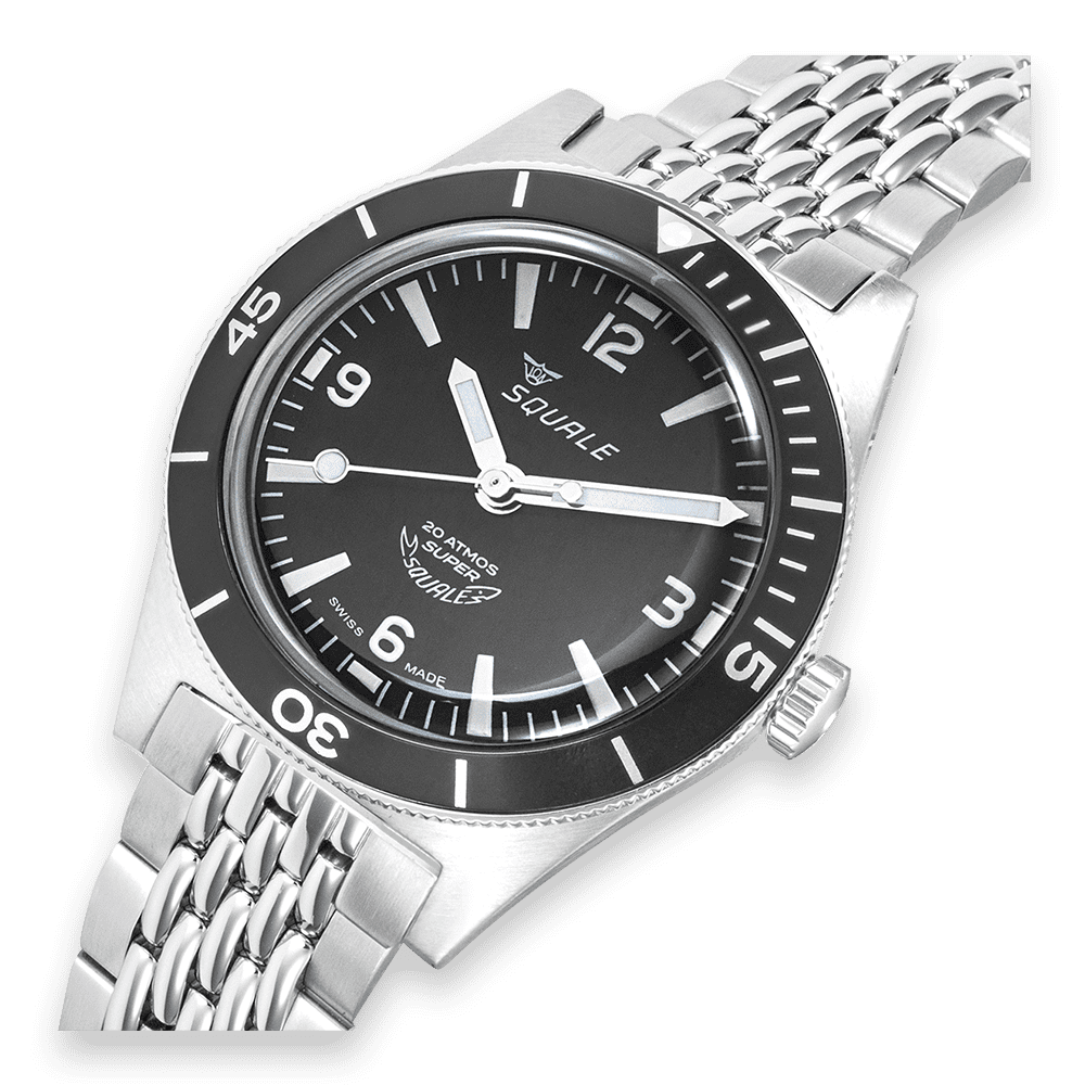 Squale Super-Squale Black Arabic Numerals