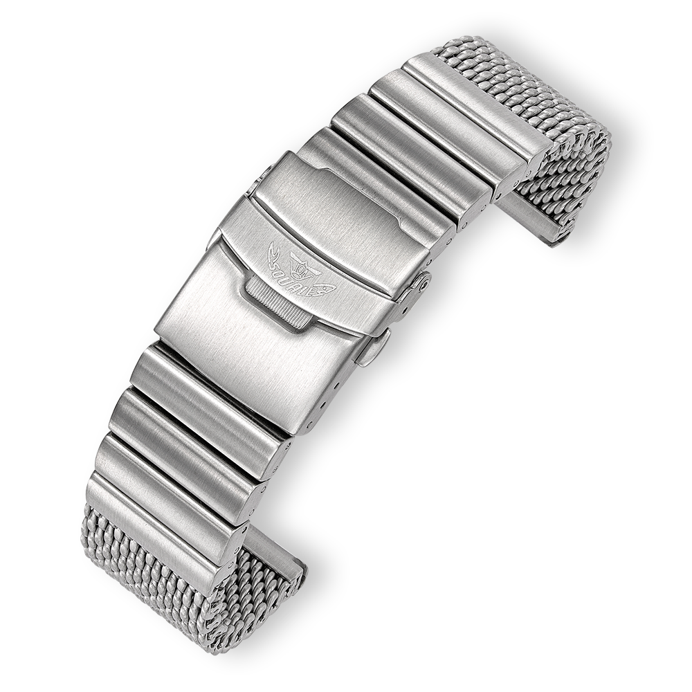 Squale Mesh Bracelet 22mm - Polished