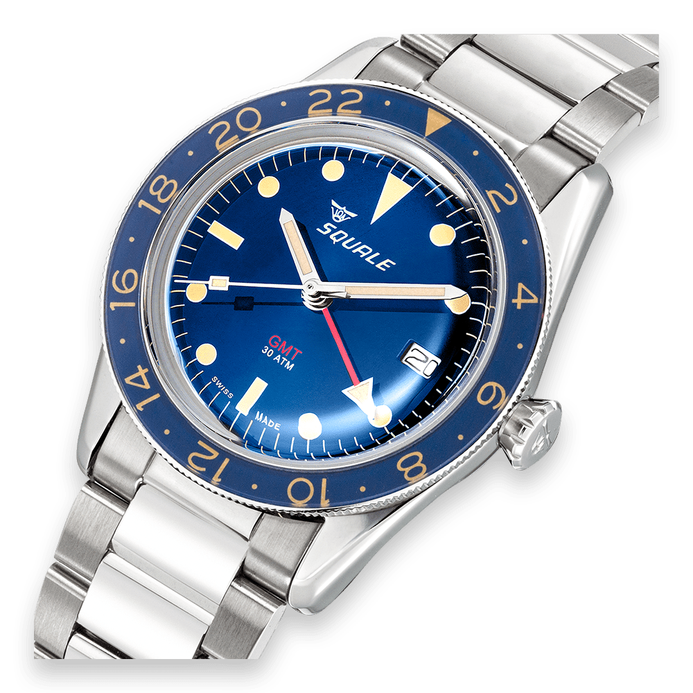 Squale Sub-39 GMT - Vintage Blue