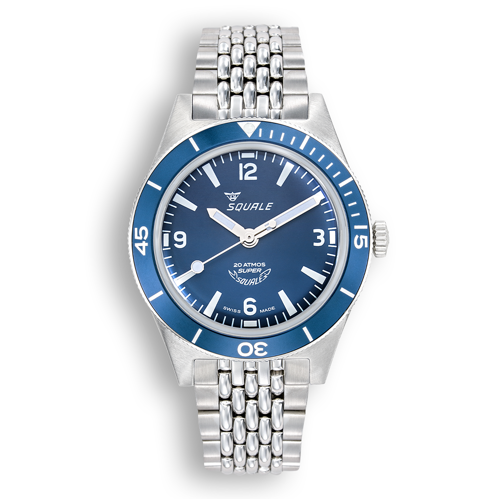 Squale Super-Squale Blue Arabic Numerals