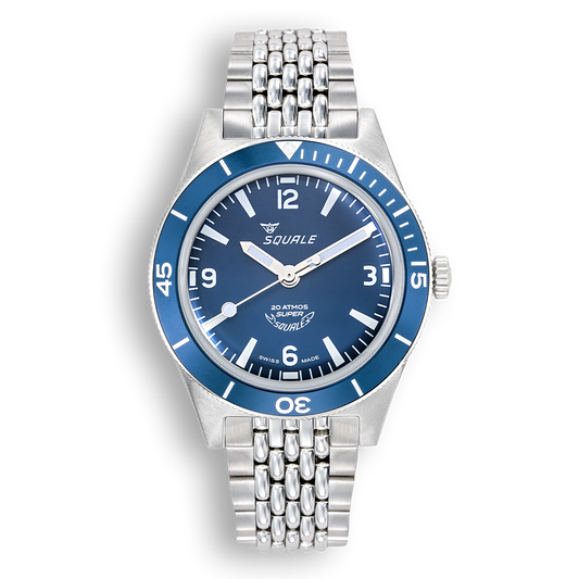 Squale Super-Squale Blue Arabic Numerals